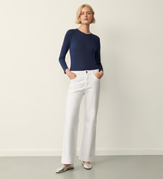 Sandy Navy Long Sleeve Top